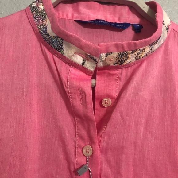 Georg Roth Pink Tunic Blouse Small - Picture 2 of 8